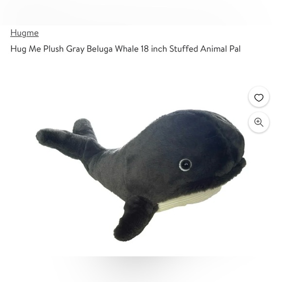 Hug Me | Toys | Hug Me Gray Beluga Whale Plush Toy 8 In | Poshmark